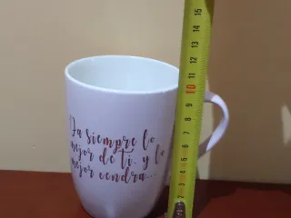 Conjunto 4 Tazas Cerámica Frases Motivadoras