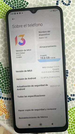 Xiaomi Redmi 12C 128GB  Negro Nuevo