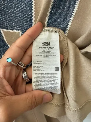 Camiseta Jack & Jones Parche JJ Talla L H00096