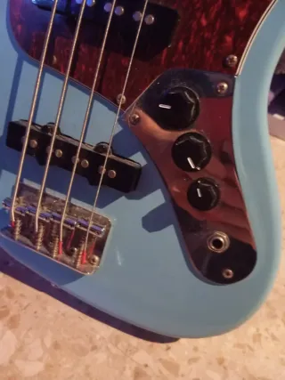 Bajo Eléctrico J&Y Azul Con funda incluida