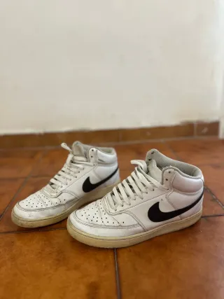 Nike Scarpe Alte Bianche Nere Tg 41