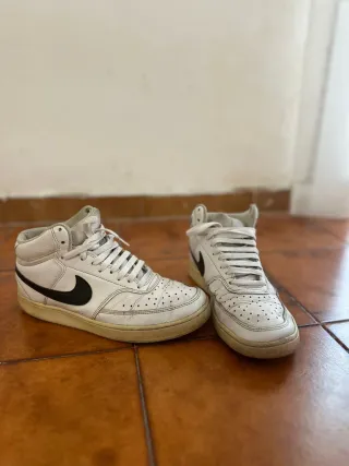 Nike Scarpe Alte Bianche Nere Tg 41