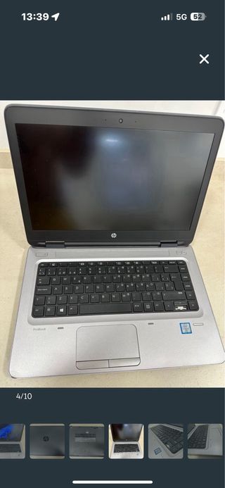 Portátil HP Probook 15 Plata