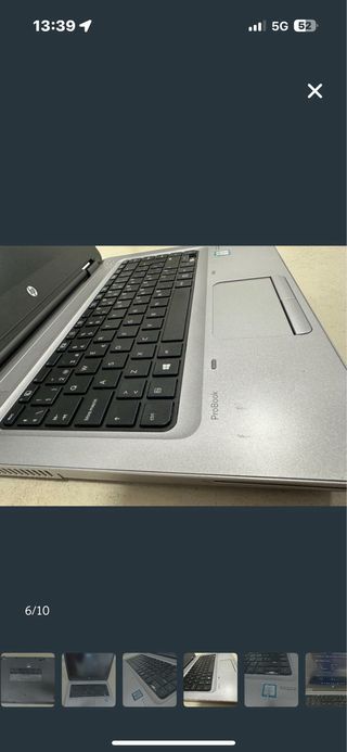 Portátil HP Probook 15 Plata