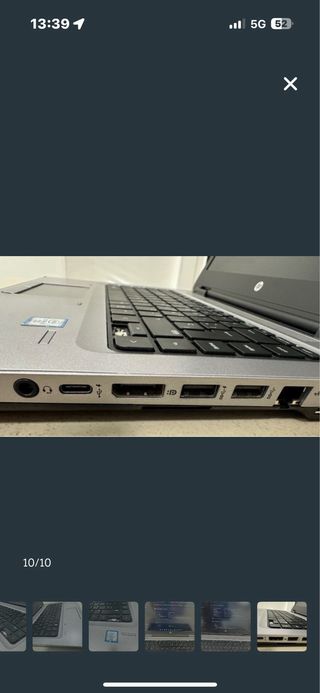 Portátil HP Probook 15 Plata