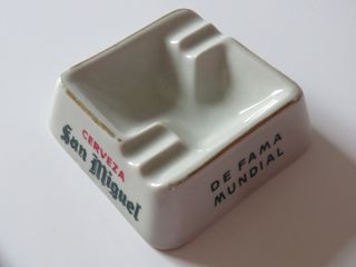 Cenicero Cerámica Vintage Cervezas San Miguel