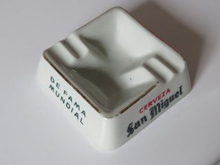 Cenicero Cerámica Vintage Cervezas San Miguel