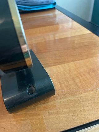 Portapenne da scrivania ovale con stemma.