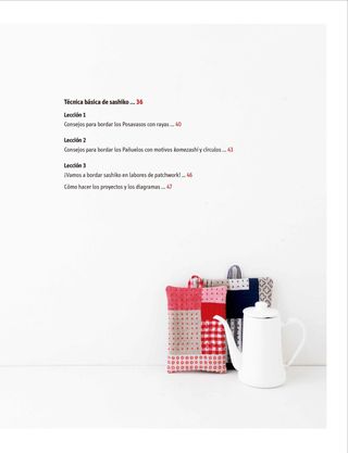 Accesorios de sashiko y patchwork