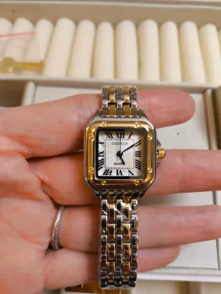 Orologio Greal Oro Argento Quadrato