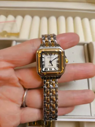 Orologio Greal Oro Argento Quadrato