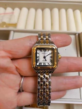 Orologio Greal Oro Argento Quadrato