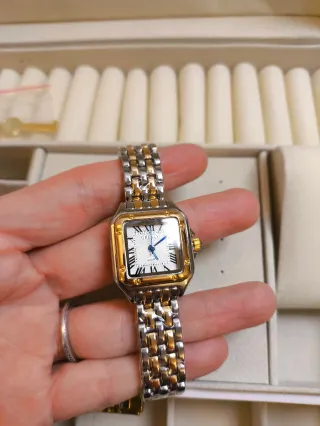 Orologio Greal Oro Argento Quadrato