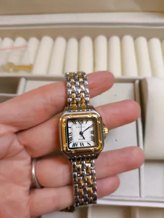 Orologio Greal Oro Argento Quadrato