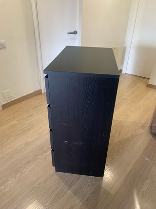 Cajonera IKEA Malm Negra