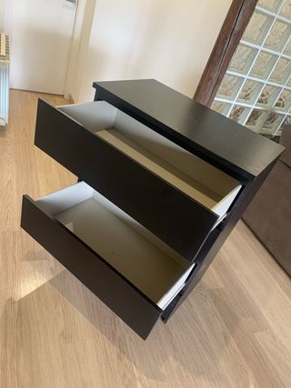 Cajonera IKEA Malm Negra