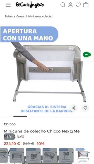 Minicuna Colecho Chicco en perfecto estado.