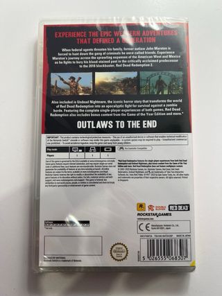 Red Dead Redemption Switch Precintado + Cartucho
