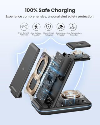 Cargador Inalámbrico Plegable 3 en 1