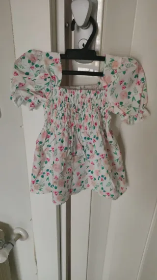 Vestido niña con gorrito a juego talla 68