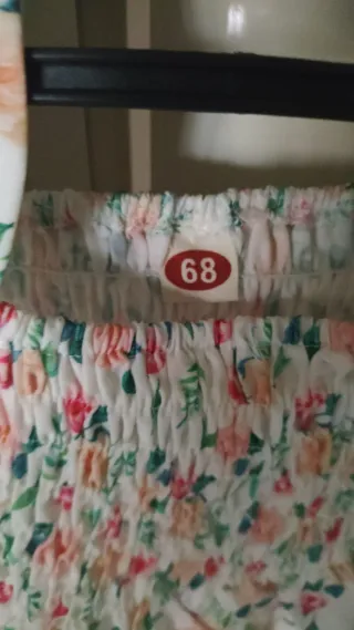 Vestido niña con gorrito a juego talla 68