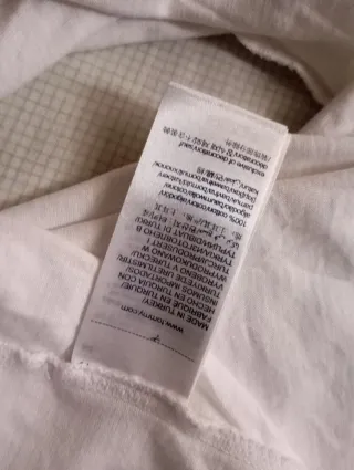 Camiseta Tommy Jeans Hombre Talla M Blanca