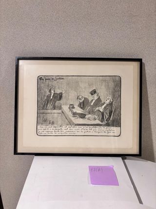 Litografía Honoré Daumier - Les Gens de Justice