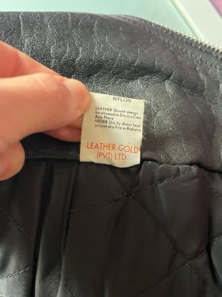 Chaqueta de cuero AMI London Vintage 80s