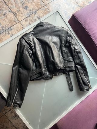 Chaqueta de cuero AMI London Vintage 80s