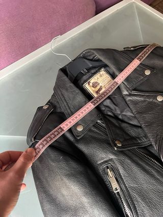 Chaqueta de cuero AMI London Vintage 80s