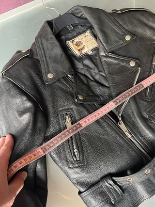 Chaqueta de cuero AMI London Vintage 80s