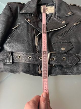 Chaqueta de cuero AMI London Vintage 80s