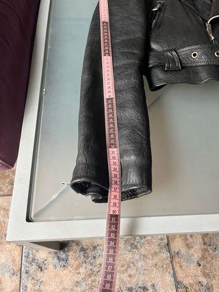 Chaqueta de cuero AMI London Vintage 80s