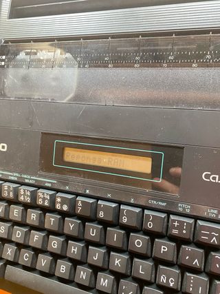 Máquina de escribir Casio CW-16