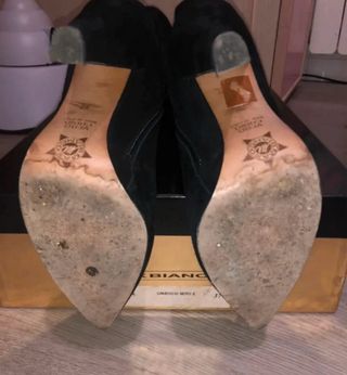 Stivali alti Max Bianco tacco n.37