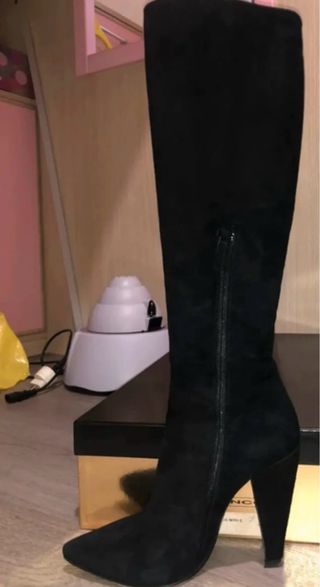 Stivali alti Max Bianco tacco n.37