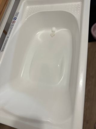 Mueble bañera cambiador bebé madera