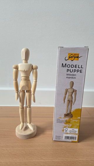 Maniquí de madera para dibujar