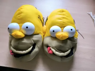 Zapatillas Homer Simpson Talla Única
