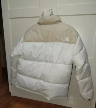 Chaqueta The North Face Beige y Blanca Talla S