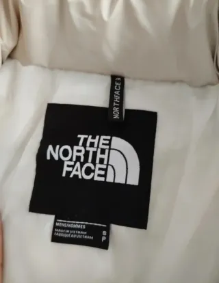 Chaqueta The North Face Beige y Blanca Talla S