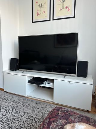 Mueble TV Blanco y Negro