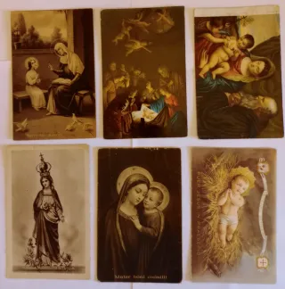 Lotto 6 Cartoline Sacre Antiche