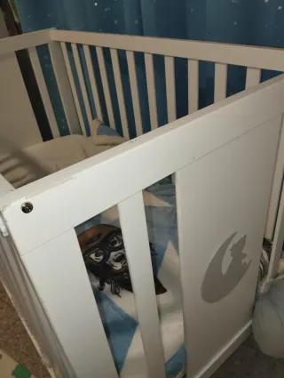 Cuna de bebé con colchón super oferta!!