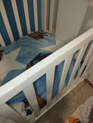 Cuna de bebé con colchón super oferta!!