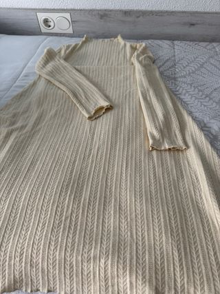 Vestido Mango punto cuello alto talla XS