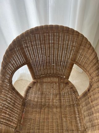Butaca de mimbre El Corte Inglés