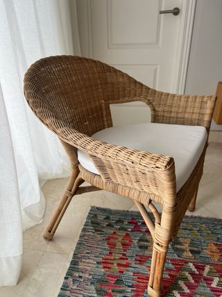 Butaca de mimbre El Corte Inglés