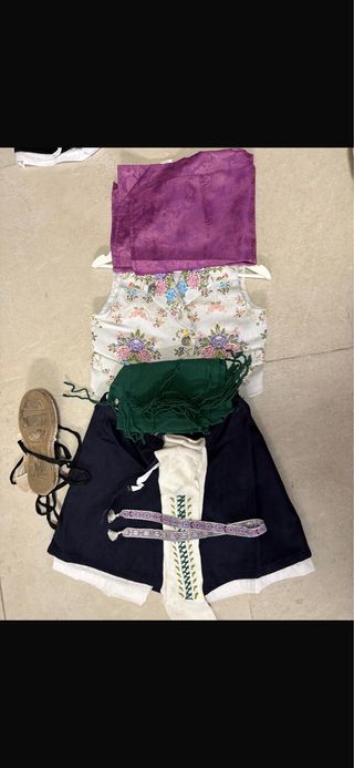 Traje Regional Infantil Saraguell, talla14