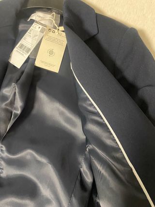Blazer azul marino Mango Talla S